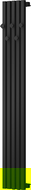 Mexen Flux radiator de baie decorativ 1500 x 240 mm, 450 W, negru - W127-1500-240-00-70