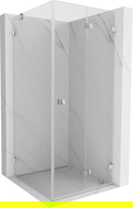 Mexen Lunar-F cabină de duș pliabilă dreapta 90 x 90 cm, transparent, crom - 836-090-090-01-00-P