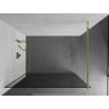 Mexen Kioto zuhanyfal 100 x 200 cm, Sötétszürke 8 mm, Arany - 800-100-101-50-40