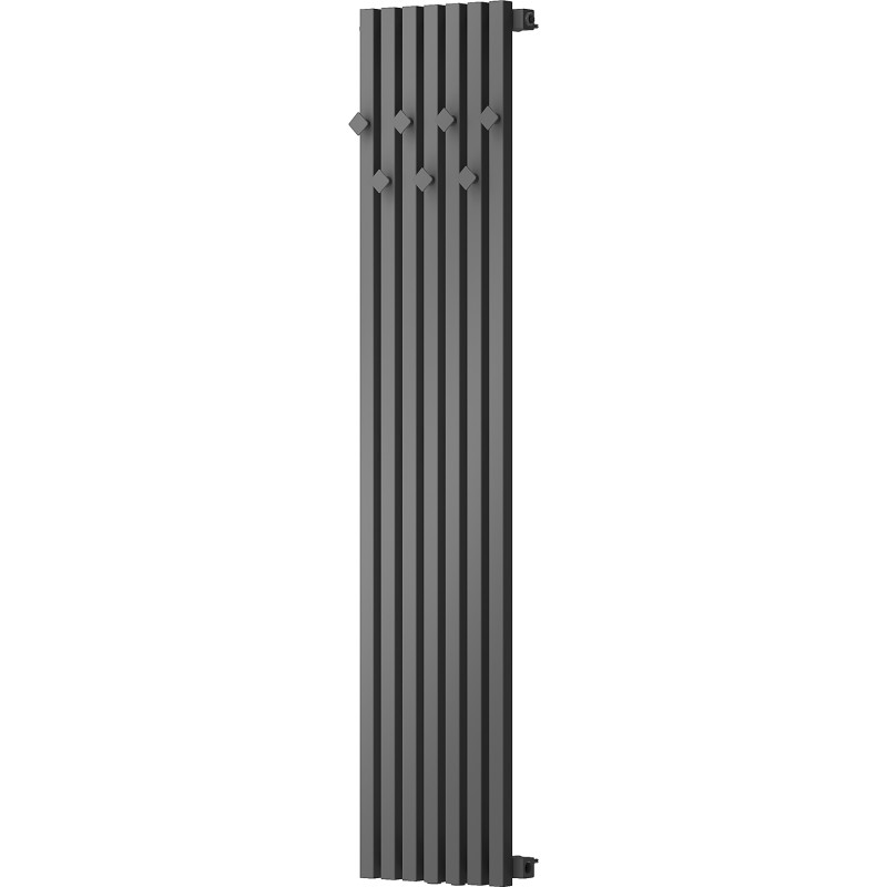 Mexen Flux dekoratív fürdőszobai radiátor 1500 x 340 mm, 630 W, antracitszürke - W127-1500-360-00-66