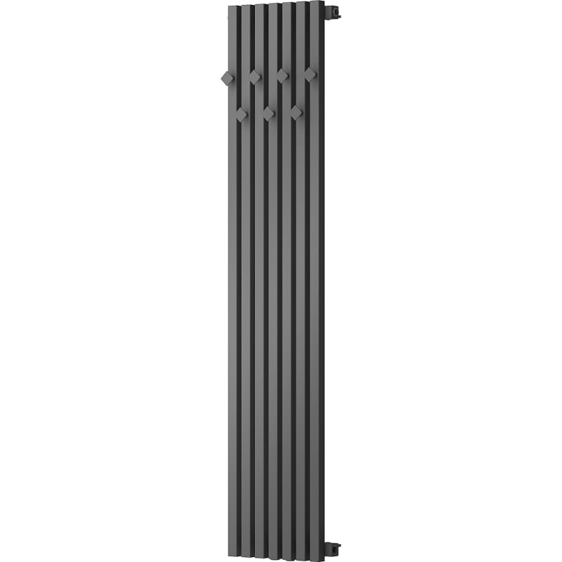 Mexen Flux dekoratív fürdőszobai radiátor 1500 x 360 mm, 630 W, antracit - W127-1500-360-00-66