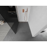 Mexen Kioto Walk-in zuhanyfal 70 x 200 cm, grafit 8 mm, rózsaszín arany - 800-070-101-60-40