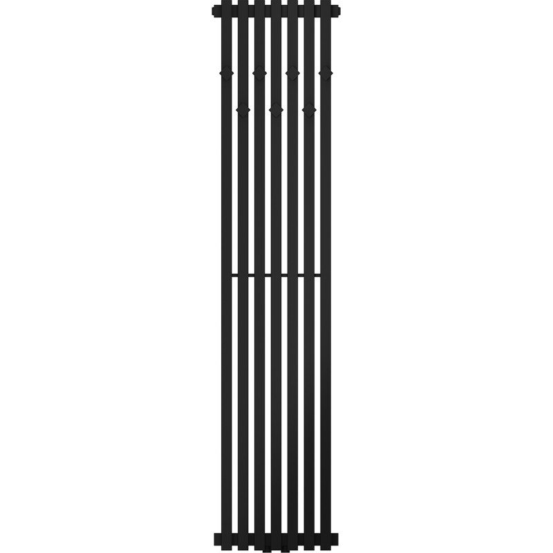 Mexen Flux radiator decorativ pentru baie 1500 x 340 mm, 630 W, negru - W127-1500-340-00-70