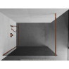 Mexen Kioto panel de duș Walk-in 100 x 200 cm, grafit 8 mm, aur roz - 800-100-101-60-40
