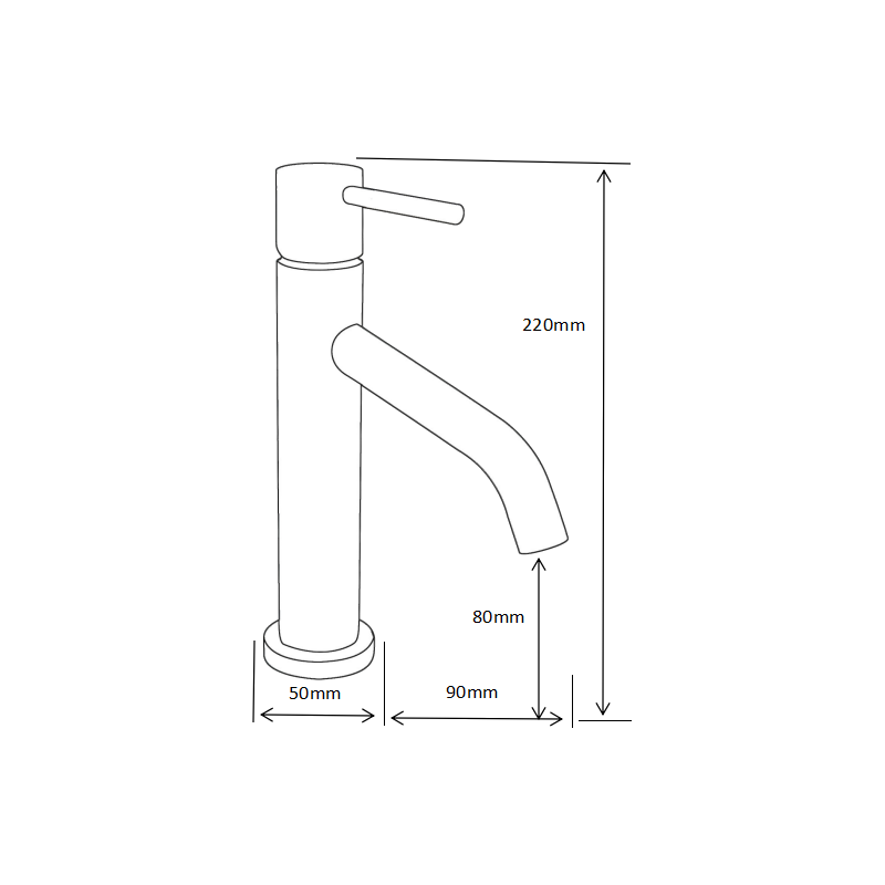 Mexen Rumba baterie pentru chiuvetă, crom - 73500-00
