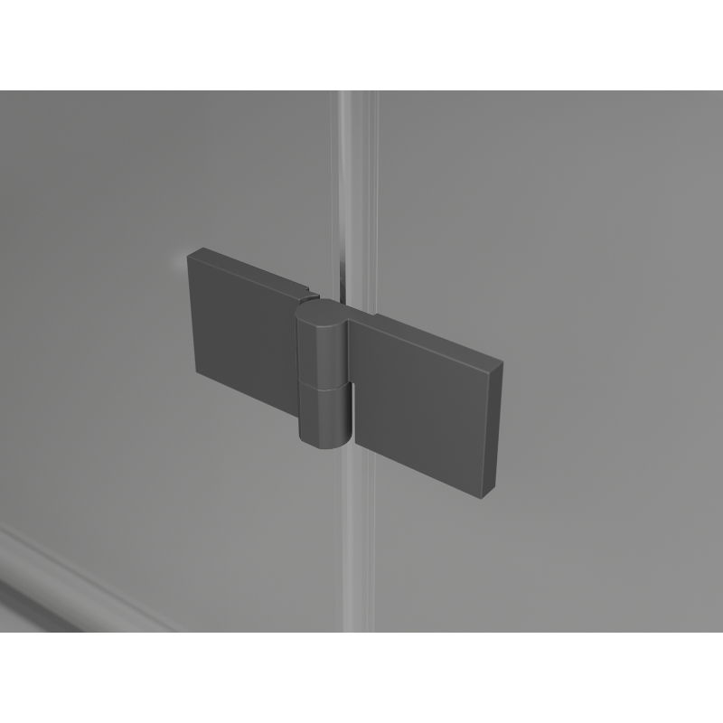 Mexen Lunar-F Duo cabină de duș pliabilă 95 x 90 cm, transparentă, gun metal - 836-095L-090P-95-00