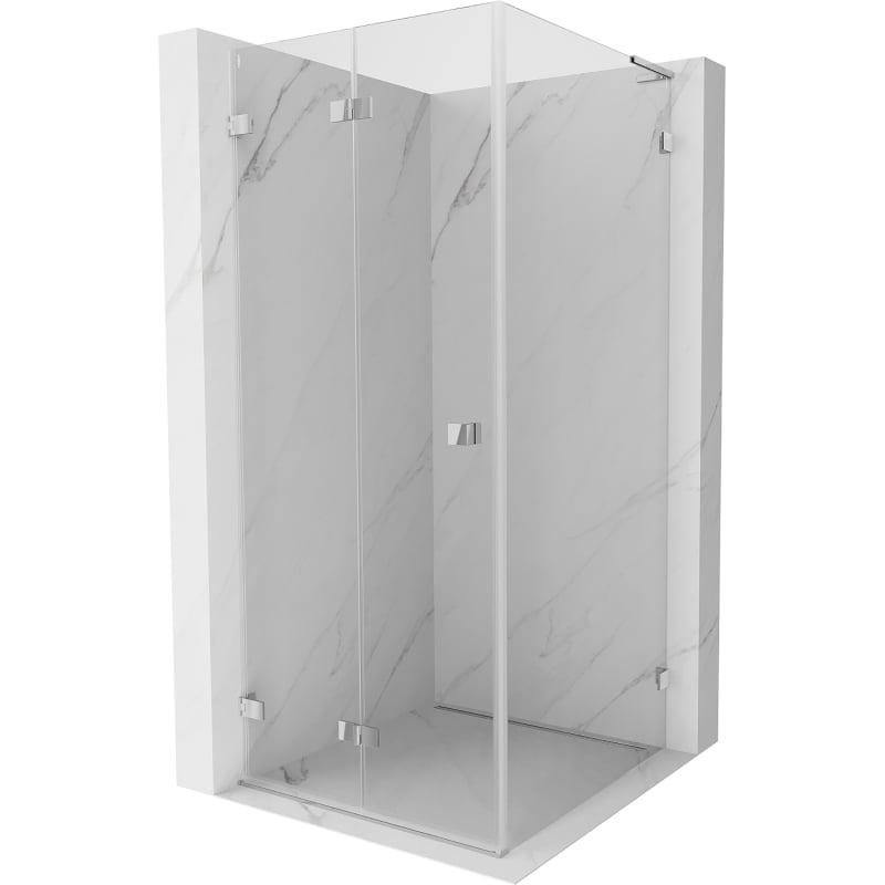 Mexen Lunar-F L cabină de duș pliabilă stânga 70 x 70 cm, transparent, crom - 836L-070-070-01-00-L