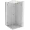 Mexen Lunar-F cabină de duș pliată dreapta 80 x 80 cm, transparent, auriu - 836-080-080-50-00-P