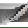 Mexen Kioto perete de duș 100 x 200 cm, Oglindă 8 mm, Roz-auriu - 800-100-101-60-50