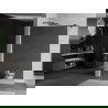 Mexen Kioto zuhanyfal 80 x 200 cm, Tükör 8 mm, Fekete - 800-080-101-70-50