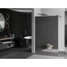 Mexen Kioto panou de duș Walk-in 90 x 200 cm, oglindă 8 mm, negru - 800-090-101-70-50