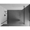 Mexen Kioto Walk-in Zuhanyfal 100 x 200 cm, tükör 8 mm, fekete - 800-100-101-70-50