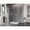 Mexen Lunar-F L cabină de duș pliabilă stânga 90 x 80 cm, transparentă, albă - 836L-090-080-20-00-L
