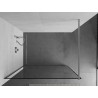 Mexen Kioto Walk-in 60 x 200 cm zuhanyfal, fekete keret, 8 mm, króm - 800-060-101-01-70