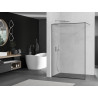Mexen Kioto Walk-in zuhanyfal 110 x 200 cm, fekete keret 8 mm, króm - 800-110-101-01-70