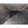 Mexen Lunar-F L cabină de duș pliabilă stânga 85 x 70 cm, transparent, auriu periat - 836L-085-070-55-00-L