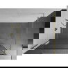 Mexen Kioto perete de duș 70 x 200 cm, transparent/Model negru 8 mm, Aurie - 800-070-101-50-70