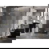 Mexen Lunar-F L cabină de duș pliabilă stânga 85 x 80 cm, transparent, auriu periat - 836L-085-080-55-00-L