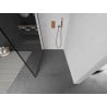 Mexen Kioto perete de duș Walk-in 70 x 200 cm, cadru negru 8 mm, aur roz - 800-070-101-60-70