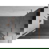 Mexen Kioto perete de duș 80 x 200 cm, transparent/Model negru 8 mm, Roz-auriu - 800-080-101-60-70