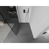 Mexen Kioto panou de duș Walk-in 100 x 200 cm, cadru negru 8 mm, negru - 800-100-101-70-70