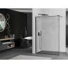 Mexen Kioto Walk-in zuhanyfal 120 x 200 cm, fekete keret, 8 mm, fekete - 800-120-101-70-70