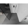 Mexen Kioto walk-in zuhanyfal, 140 x 200 cm, fekete keret, 8 mm, fekete - 800-140-101-70-70
