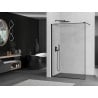 Mexen Kioto walk-in zuhanyfal, 140 x 200 cm, fekete keret, 8 mm, fekete - 800-140-101-70-70