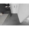 Mexen Kioto Walk-in Zuhanyfal 90 x 200 cm, fekete rács 8 mm, króm - 800-090-101-01-77