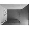 Perete de duș Mexen Kioto Walk-in 100 x 200 cm, grilaj negru 8 mm, crom - 800-100-101-01-77