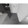 Perete de duș Mexen Kioto Walk-in 100 x 200 cm, grilaj negru 8 mm, crom - 800-100-101-01-77