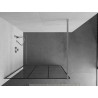 Mexen Kioto Walk-in zuhanyfal 120 x 200 cm, fekete rács, 8 mm, króm - 800-120-101-01-77