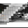 Mexen Kioto perete de duș Walk-in 130 x 200 cm, grilaj negru 8 mm, crom - 800-130-101-01-77
