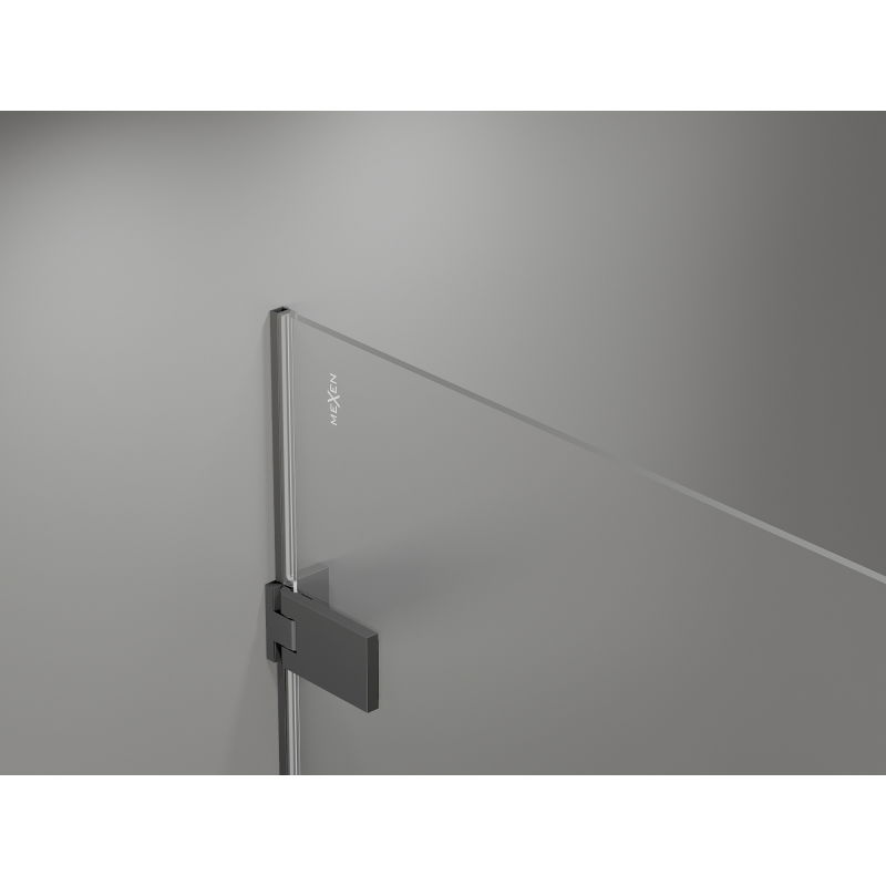 Mexen Lunar-F L cabina de duș pliabilă stânga 95 x 80 cm, transparentă, metal armat - 836L-095-080-95-00-L