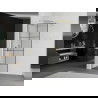 Mexen Kioto perete de duș 70 x 200 cm, transparent/Model negru 8 mm, Aurie - 800-070-101-50-77