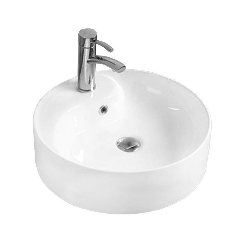 Mexen Lila pultra szerelhető mosdó 46 x 46 cm, fehér - 21824600