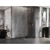 Mexen Lunar-F cabină de duș pliabilă dreapta 80 x 80 cm, transparent, cupru periat- 836-080-080-65-00-P