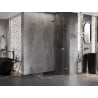 Mexen Lunar-F cabină de duș pliabilă dreaptă 85 x 80 cm, transparent, cupru periat- 836-085-080-65-00-P