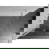 Mexen Kioto+ perete de duș cu raft și cuier 120 x 200 cm, transparent/Model negru 8 mm, Crom - 800-120-121-01-77