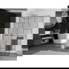 Mexen Kioto+ zuhanyfal polccal Walk-in 70 x 200 cm, fekete minta, króm - 800-070-121-01-78