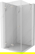 Mexen Lunar-F L cabină de duș pliabilă stânga 90 x 90 cm, transparent, nichel periat - 836L-090-090-97-00-L