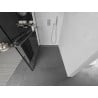 Mexen Kioto+ zuhanyfal polccal Walk-in 80 x 200 cm, fekete minta, króm - 800-080-121-01-78