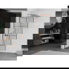Mexen Kioto perete de duș 70 x 200 cm, transparent/Model negru 8 mm, Roz-auriu - 800-070-101-60-77