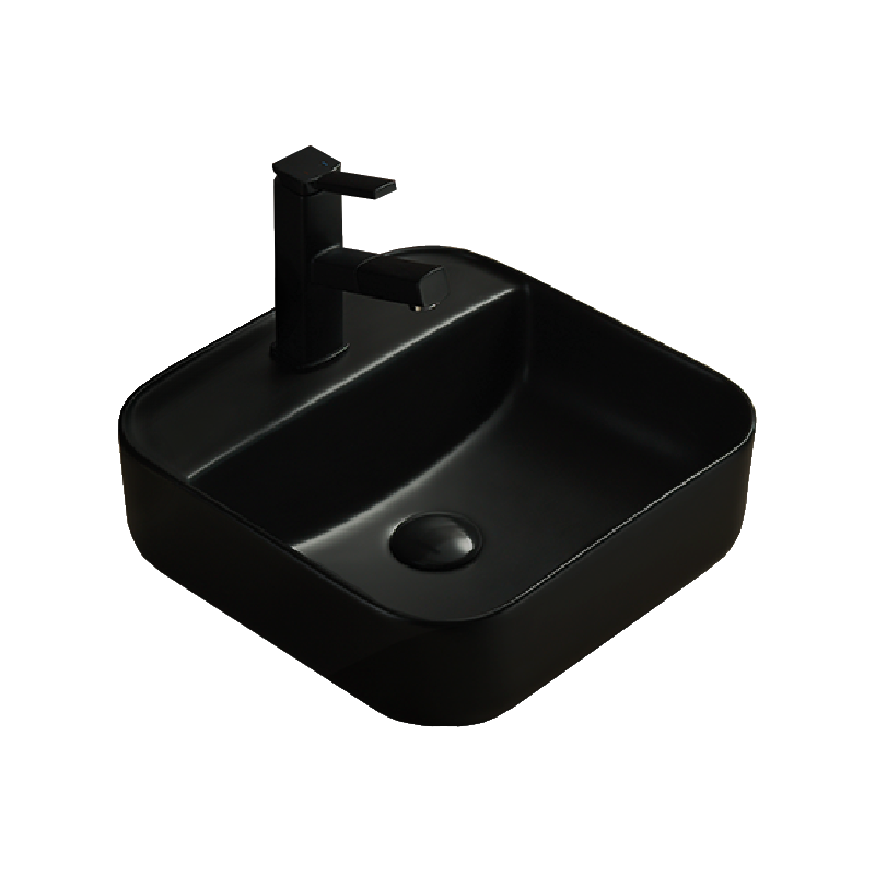 Mexen Silvia lavoar de blat 39 x 39 cm, negru mat - 21863985