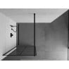 Mexen Kioto Walk-in zuhanyfal 70 x 200 cm, fekete rácsos 8 mm, fekete - 800-070-101-70-77