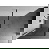 Mexen Kioto zuhanyfal 80 x 200 cm, Átlátszó/Fekete minta 8 mm, Fekete - 800-080-101-70-77