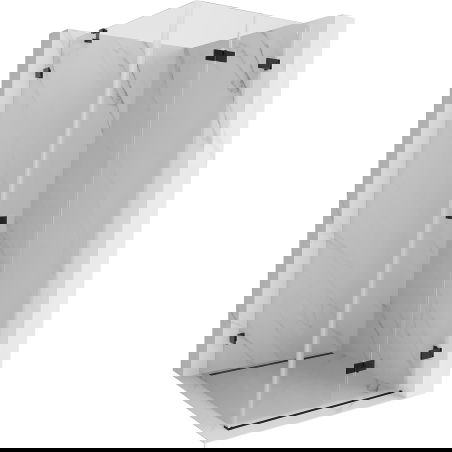 Mexen Lunar-F cabină de duș pliabilă dreapta 90 x 90 cm, transparentă, neagră - 836-090-090-70-00-P