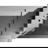Mexen Kioto perete de duș 100 x 200 cm, transparent/Model negru 8 mm, Neagră - 800-100-101-70-77
