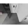 Mexen Kioto zuhanyfal Walk-in 120 x 200 cm, fekete rács 8 mm, fekete - 800-120-101-70-77