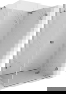 Mexen Lunar-F összecsukható zuhanykabin jobb oldali 100 x 80 cm, átlátszó, gun metal - 836-100-080-95-00-P